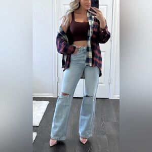 High Rise 90's Vintage Flare Jeans